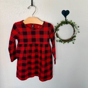 Wonder Nation Red & Black Plaid Dress | Baby Girl | 18 Months